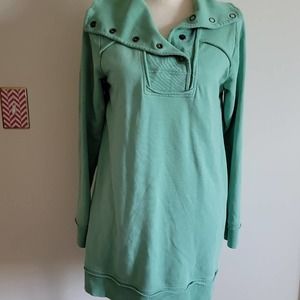 Soft Surroundings Green Tunic Sweater Sz Small